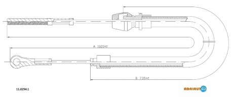 Трос зупиночних гальм ADRIAUTO 1102941