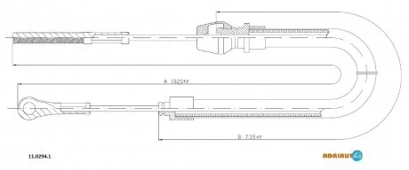 Трос зупиночних гальм ADRIAUTO 1102941