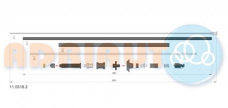 Трос газу ADRIAUTO 11.0318.2 (фото 1)