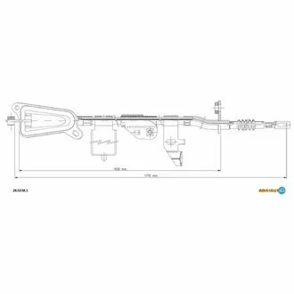 Тросик стояночного тормоза ADRIAUTO 28.0238.1