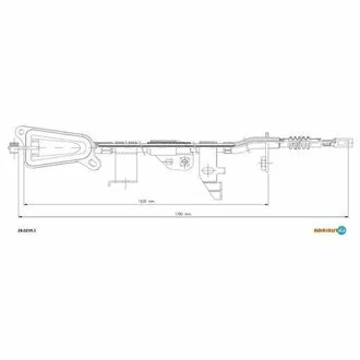 Тросик стояночного тормоза ADRIAUTO 28.0239.1