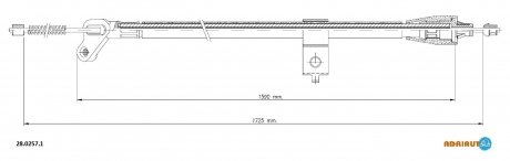 Трос зупиночних гальм ADRIAUTO 28.0257.1