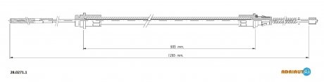 Трос зупиночних гальм ADRIAUTO 28.0271.1