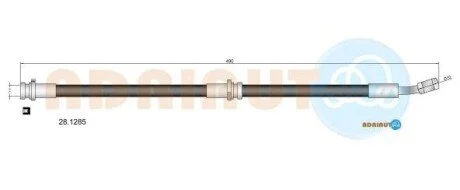 NISSAN Шланг тормозной перю пр. Almera -00 ADRIAUTO 28.1285