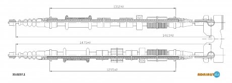 Трос зупиночних гальм ADRIAUTO 33.0237.1