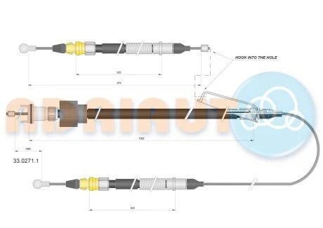 Тросик стояночного тормоза ADRIAUTO 33.0271.1