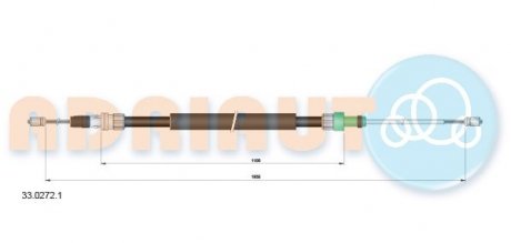 Трос зупиночних гальм ADRIAUTO 33.0272.1