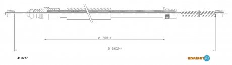 Тросик гальма стоянки ADRIAUTO 41.0237