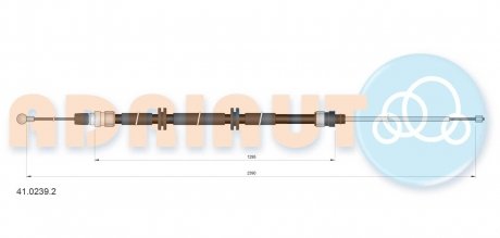 Трос зупиночних гальм ADRIAUTO 41.0239.2