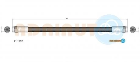 RENAULT Шланг тормозн. задн. вн. Clio II ADRIAUTO 41.1252