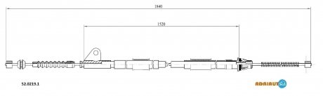 Трос зупиночних гальм ADRIAUTO 52.0219.1 (фото 1)
