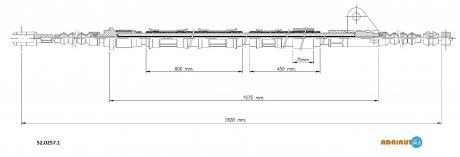 Трос зупиночних гальм ADRIAUTO 52.0257.1