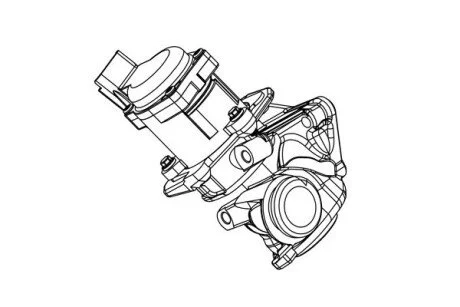 Клапан EGR Ford C-Max/Fiesta/Focus/Mazda 2/3/Citroen Berlingo/Peugeot Partner 1.6HDi 08- AISIN EGRAZ-7001