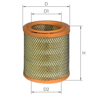 Фильтр воздушный Citroen Jumper I 1,9 D, Fiat Ducato 1,9 D, IVECO 49-10, Peugeot Boxer I 2,5 DT, Tata Sierra 1,9 TD Альфа ALPHA FILTER AF0027 (фото 1)