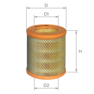 ALPHA RENAULT Фильтр воздушный Clio,Rapid 1.8/1.9D 90- ALPHA FILTER AF0077