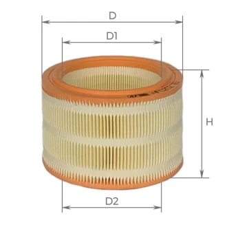 Фільтр повітряний Peugeot 205 1,7-1,9D 83-98, 305 1,6l/1,5-1,9D 82-88, 306 1,9D 93-02, 309 1,9D 86-93 / Citroen BX1,6-1,9D 82-94, C5 85-96, ZX 91-97 (A ALPHA FILTER AF0202