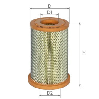 Фільтр повітряний NISSAN NAVARA, PICK UP 2.5 DI, DCI 02- ALPHA FILTER AF0227