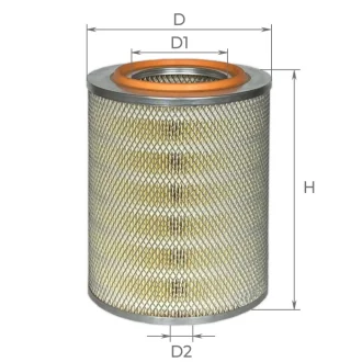 Фільтр повітряний ПАЗ,ЗІЛ-5301,Д-245 (1шт) (Alpha) в упак ALPHA FILTER AF0752