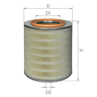 Фільтр повітряний ГАЗ-4301, 3309, Валдай (ALPHA) ALPHA FILTER AF0755 (фото 1)