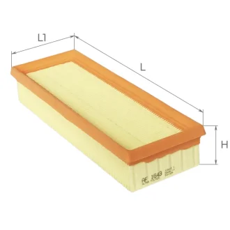 Фильтр воздушный Renault Kangoo 1,4L 97-09 Альфа ALPHA FILTER AF1643