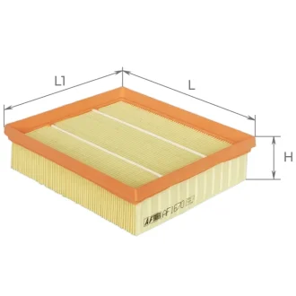 ALPHA DB Фильтр возд. (L:233, L1:203, H:50) R170 SLK 200/230 КОМПРЕССОР 9/96- ALPHA FILTER AF1670
