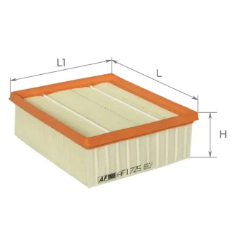 Фильтр воздушный Citroen Xsara 2,0L 97-10 / Peugeot 206 1,4-2,0L 98-, 306 2,0L 93- Альфа ALPHA FILTER AF1725