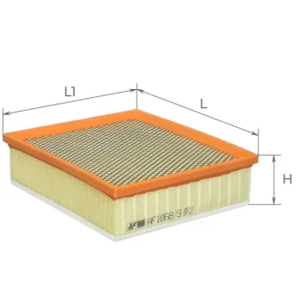 Фильтр воздушный (с сеткой)Ford Focus 2,5L 05-, Mondeo 2,5L 07-10, Kuga 2,5L 08-, S-Max 2,5 06-10 / Volvo 2,0-2,5L C30 06-10, C70 06-, S40 04-, S80 10 ALPHA FILTER AF1868s
