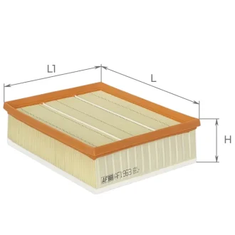 Фильтр воздушный AUDI A1 SEAT Toledo IV SKODA Rapid Альфа ALPHA FILTER AF1963