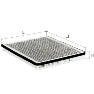 Фильтр салона CHEVROLET LACETTI 05-, NUBIRA 03- угольный (выр-во) ALPHA FILTER AF5008a