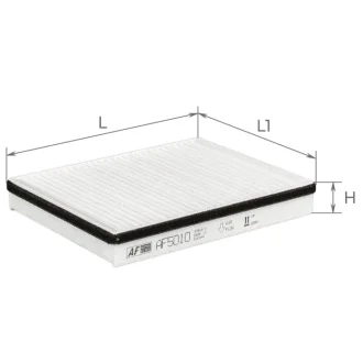 Фильтр салона 2170 Альфа ALPHA FILTER AF5010 (фото 1)