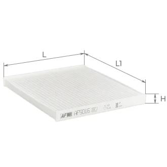 Фильтр салона Toyota Avensis 1,6-2,4L/2,2D 03-09, Corolla 1,4-1,8L/2,0-2,2D 02-09 Альфа ALPHA FILTER AF5016