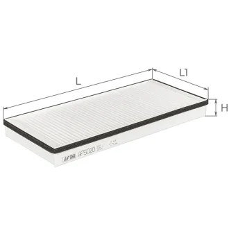 ALPHA FORD Фильтр салона (L:355, L1:163, H:27) Fiesta 1,2-1,8, Ka 1,3 MAZDA 121 1,3/1,8 ALPHA FILTER AF5020