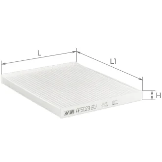 Фільтр салону Hyundai Accent 1,4-1,6L 06-, Elantra 1,6-1,8L 06-, i30 1,4L/1,4-1,6Crdi 12- / Kia Ceed 12-, Carens 13- Альфа ALPHA FILTER AF5023