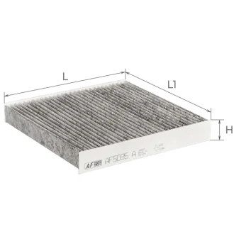 ALPHA RENAULT Фильтр салона (уголь) Laguna 00- ALPHA FILTER AF5035a