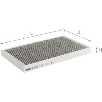 ALPHA DB Фильтр салона (уголь) Viano,Vito 03- ALPHA FILTER AF5045a