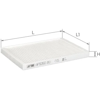 Фільтр салону Hyundai i30 1,4-2,0/1,6-2,0Crdi 07-12, Kia Ceed 1,4-1,6/1,6-2,0Crdi 07- Альфа ALPHA FILTER AF5050