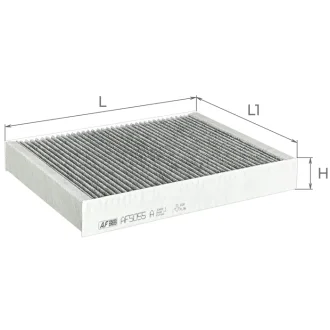 Фильтр салона (с акт углем) PORSCHE Cayenne II (92A) VOLKSWAGEN Touareg II (7P) ALPHA FILTER AF5055a