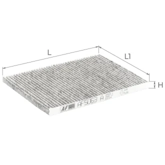 Фильтр салона ZAZ FORZA угольный (выр-во) ALPHA FILTER AF5063a