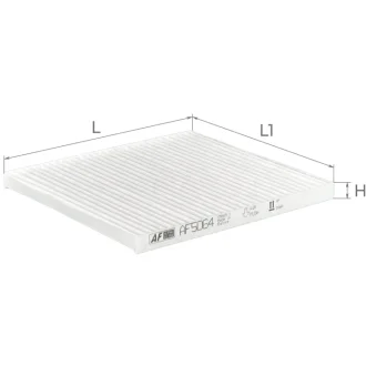 Фільтр салону Hyundai Solaris 1,4-1,6L 11-, Accent 1,4-1,6L 06-, Kia Rio 1,1-1,6L 11- Альфа ALPHA FILTER AF5064