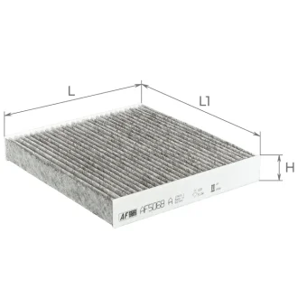 Фильтр салона (с акт углем)Toyota Auris 07-, Avensis 09, Camry 2,4-3,5L 06-17, Corolla 07-, RAV 4 12- / Subaru Legacy 12-, Outback 09- Альфа ALPHA FILTER AF5068a