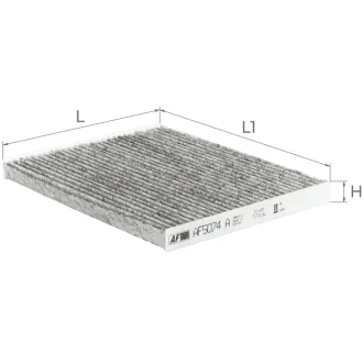 Фільтр салону УГОЛЬНЫЙ Tucson 07~ Sportage 06~ IONIQ 16~ NIRO 16~ ALPHA FILTER AF5074A