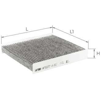 Фильтр салона (с акт углем) Renault Logan,Clio,Sandero 0.9-1.6,1.5Dci (12-) Альфа ALPHA FILTER AF5077a