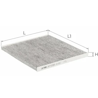 Фильтр салона (с акт углем)Nissan Murano 2,5-3,5L 08-, Teana 2,5-3,5L 08- Альфа ALPHA FILTER AF5088a