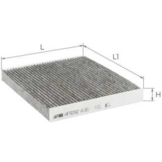 Фильтр салона (с акт углем)Hyundai Sonata 2,0-2,2Drci/2,0-3,3L 06-, Sante Fe 2,0-2,2Drci/2,7L 06-12 / Kia Magentis 2,0-2,7L/ 2,0Crdi 06-08 А ALPHA FILTER AF5092a