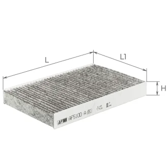 Фильтр салона (с акт углем)Renault Fluence 1,5-2,0L/1,5Dci 10- / Nissan Juke 1,2-1,6L 10- Альфа ALPHA FILTER AF5100a