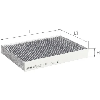 Фільтр салону (з акт вугіллям) PEUGEOT 508 Альфа ALPHA FILTER AF5102a