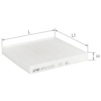 Фільтр салону HYUNDAI TUCSON/RIO/SOLARIS 2016- ALPHA FILTER AF5113