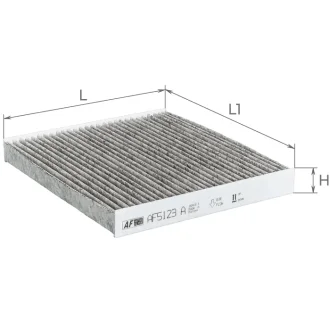 Фильтр салона (с акт углем)Mazda 2 1,25-1,6L/1,4D, 6 1,8-2,3L/2,0Cd, CX-7 2,2-2,5L/2,3D 07- Альфа ALPHA FILTER AF5123a