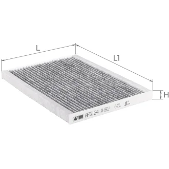 Фильтр салона (с акт углем) SUZUKI Grand Vitara Альфа ALPHA FILTER AF5124a