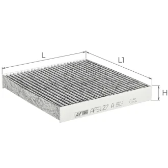 ALPHA HONDA Фильтр салона (уголь) (L:179, L1:184, H:30) Jazz,Fiat Cedici,Suzuki Swift III,IV,SX4 ALPHA FILTER AF5127a